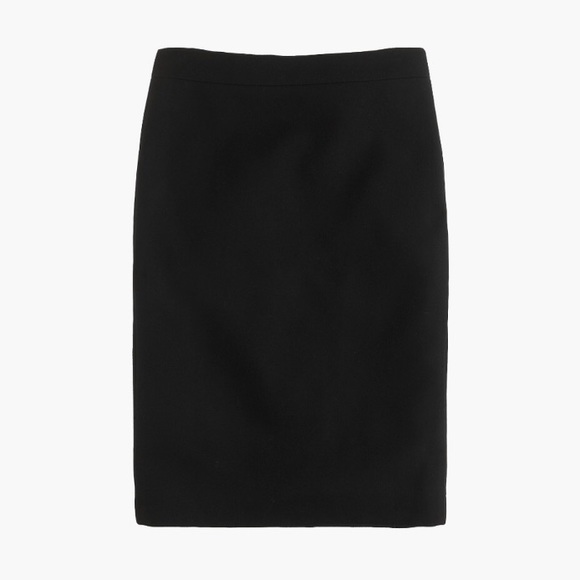 J. Crew pencil skirt in double serge wool black - Picture 3 of 6